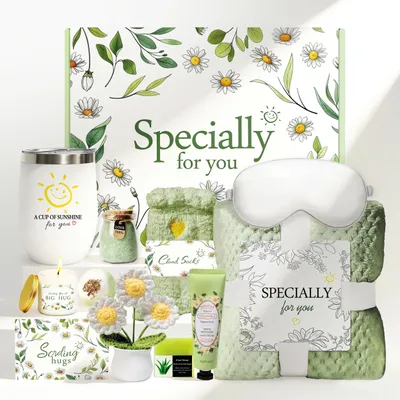 Image de Coffret cadeau bien-être pour femmes, comprenant 11 articles