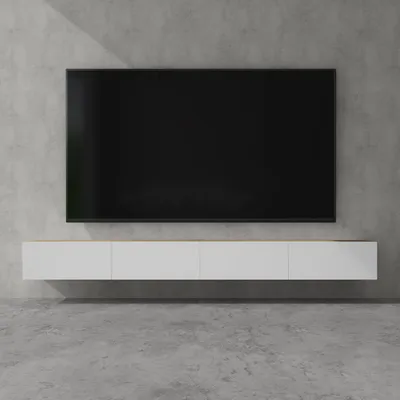 Produktbild von doporro TV Lowboard hängend Fernsehschrank Wohnzimmer | TV-Schrank hängend Fernsehtisch Hängeschrank 280cm Fernsehschrank02