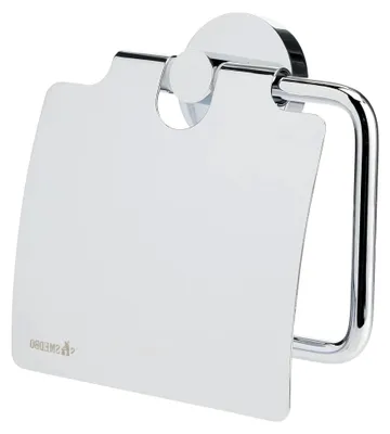 Produktbild von Toilettenpapierhalter für Zuhause mit Deckel, Silber