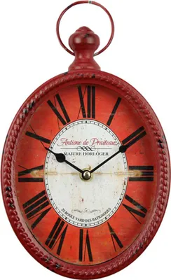 Produktbild von Antikes Design im Landhausstil. Geräuschlose, batteriebetriebene Wanduhr.