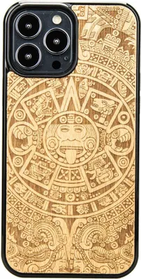 Produktbild von Holzhülle für iPhone 13 Pro Max AZTEC CALENDAR ANIEGRE