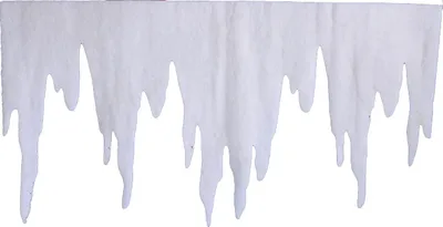 Produktbild von Eiszapfen aus Schneewatte 98 x 30 x ca.2 cm 5er Pack (EUR 3,87/m) schwer entflammbar DIN 4102 B1