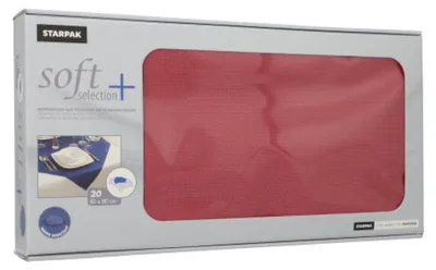 Produktbild von Papstar 84921, Quadratisch, Bordeaux, Synthetisch, Tischdecke, 800 mm, 44,8 g