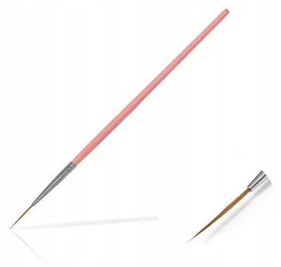 Produktbild von Silcare Verzierungspinsel #04 synthetisches Haar rosa