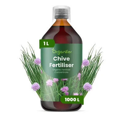 Obrázek produktu pro Pažítka Tekuté Hnojivo 1 L – 2-1-8 NPK – Pro Bylinky – Pro Aromatické Listy & Silný Růst – Podporuje Kořeny & Vitalitu – Organifer