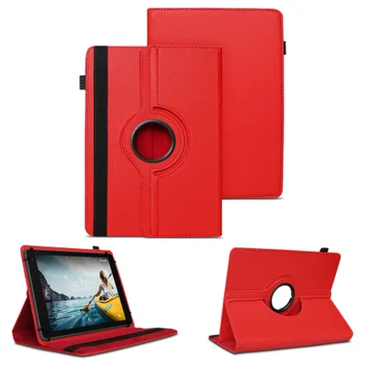 Produktbild von Schutzhülle für Tabwee Tablet T20 T50 T80 T90 W90 Hülle Tasche 360 Grad DrehbarFarben:Rot