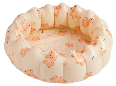 Zdjęcie produktu dla Nadmuchiwany basen dla dzieci i basen z piłeczkami, basen do zabawy w pomieszczeniach z PVC, brodzik dla dzieci od 3 lat, 90 cm, niedźwiadek
