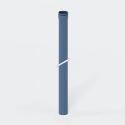 Produktbild von POLOPLAST Rohr, POLO-KAL XS, DN90, 90x3000mm, PP-MD, blau, Stange mit 3m, 1 Stk.