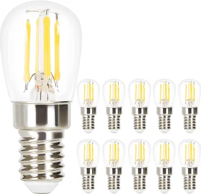 Produktbild von ZMH10 Stück LED Glühbirne E14 Vintage Lampe - ST25 Leuchtmittel edison Light Bulb 2700K 4W Glühlampe Warmweiß Filament Retro Birne Glas Antike für Haus Hotel Bar Café