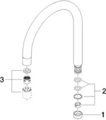Produktbild von Dornbracht 90282206600-08 Auslauf Ersatzteile