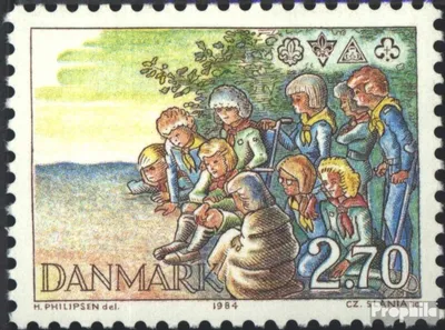 Produktbild von Briefmarken Dänemark 1984 Mi 805 (kompl.Ausg.) postfrisch Pfadfinder