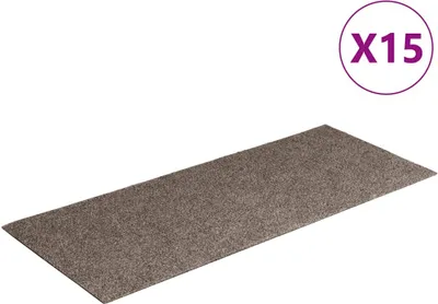 Obrázek produktu pro vidaXL Samolepicí podložky na schůdky 15 ks 60x25 cm béžové obdélníkové