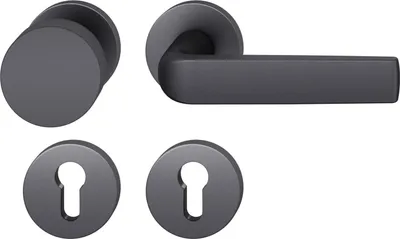 Produktbild von FSB Wechselgarnitur 12 1267 ASL auf Rosette PZ, Aluminium schwarz matt