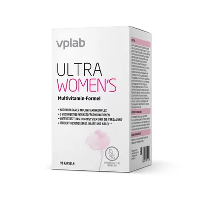 Produktbild von VPLab Multivitamin für Frauen 90 Tabletten mit Biotin Zink für Haare Haut Nägel