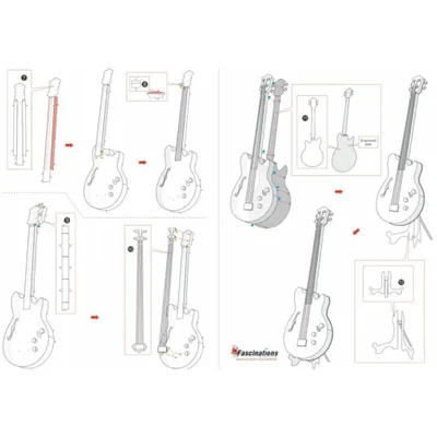 Produktbild von METAL EARTH 3D Puzzle Bassgitarre
