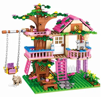 Immagine prodotto di Solidchoice - Set di costruzioni "Droom Boomhuis" con 504 pezzi, ideale per bambini creativi