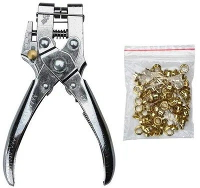 Immagine prodotto di Gatenmacher - Pinze per occhielli - Occhielli da 4,5 mm - Con righello - Zinco