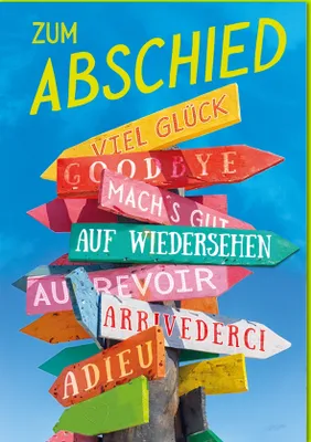 Produktbild von Abschied - A4 - Glückwunschkarte im Format 21 x 29,7 cm mit Umschlag