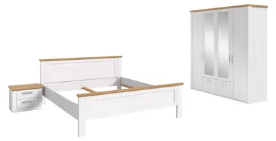 Produktbild von xonox.home Verona Bettanlage mit Kleiderschrank Sibiu Lärche Nachbildung