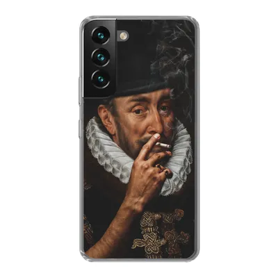 Produktbild von MuchoWow® Handyhülle Schutzhülle Hülle für Samsung Galaxy S22 Plus Malerei - Zigarette - Alte Meister Silikon Softcase Handy Hülle - Schutzabdeckung