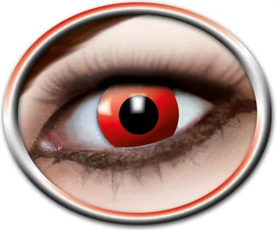 Produktbild von Eyecatcher Motivlinsen - farbige 3-Monats-Kontaktlinsen | m03 - Red Devil
