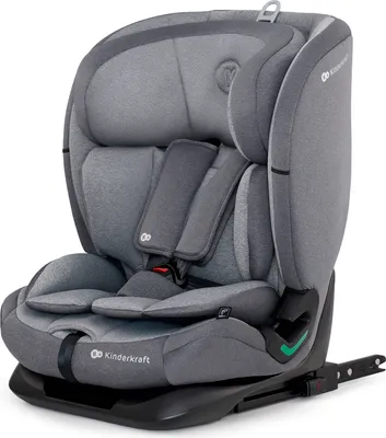 Produktbild von Kinderkraft ONETO3 i-Size Kindersitz 76-150 cm - ISOFIX & TOP TETHER - 3-lagige Kopfstütze - RECLINING-Funktion - ab 15 Monate bis 12 Jahre - Grau