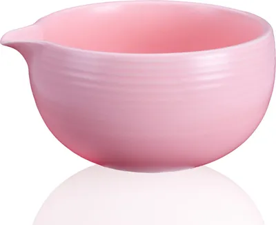 Obrázok produktu pre Matcha miska z keramiky "Camellia Pink" s nalievačom, 450 ml
