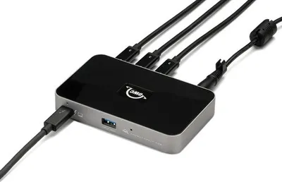 Produktbild von OWC OWCTB4HUB5P, Kabelgebunden, Thunderbolt, Grau, Space Gray, 40 Gbit/s, Aluminium, Kunststoff
