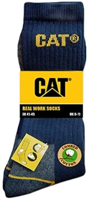 Produktbild von 3 Paar CAT Caterpillar Work Arbeitssocken - Farbe: Blau - Größe: 41-45