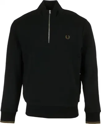 Zdjęcie produktu dla Fred Perry Half Zip Sweatshirt Czarny