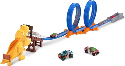 Immagine prodotto di Zuru Metal Machines T-Rex Attack Looping Car Racing Track