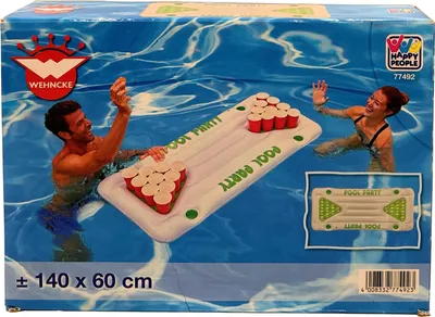 Produktbild von Wehncke Happy People aufblasbares Beer Pong Spiel