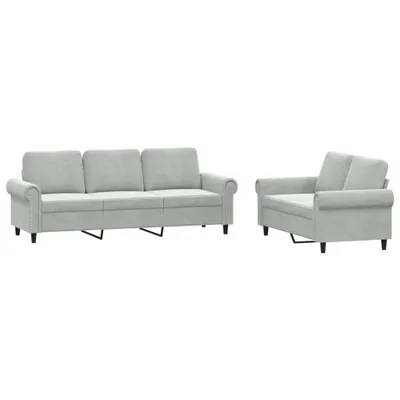 Produktbild von VidaXL 3202250, Grau, Schaum, Metall, Polyester, Polywood, Textil, 2,12 m, 77 cm, 80 cm