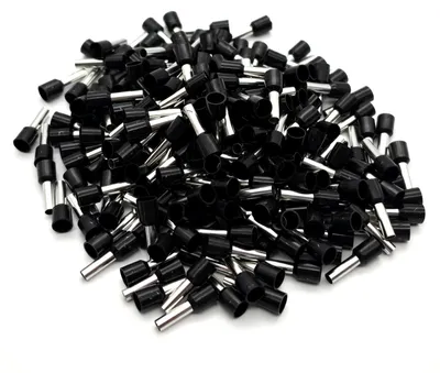 Produktbild von Aderendhülsen isoliert 6 mm² Schwarz 200 Stück nach DIN 46228