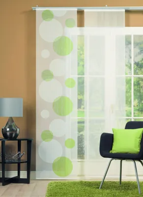 Produktbild von Home Wohnideen Schiebevorhang Scherli(=Vorne) 1 teilig 245 x 60 cm Grün