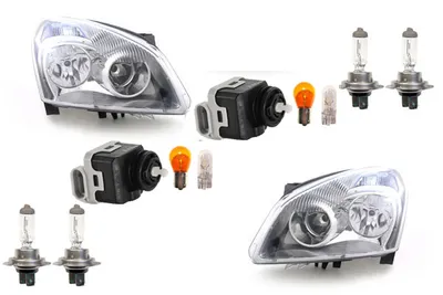 Produktbild von Johns, Scheinwerfer passend für Nissan Qashqai J10 07-10 Leuchtmitt. Li Re + Stellmotor 26060JD900 26060JD95A 26060JD90A 26060JD90B 26056BN702 26056AU