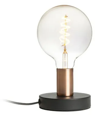 Immagine prodotto di ALGOT lampada da tavolo in rame pettinato nero 230V LED E27 15W