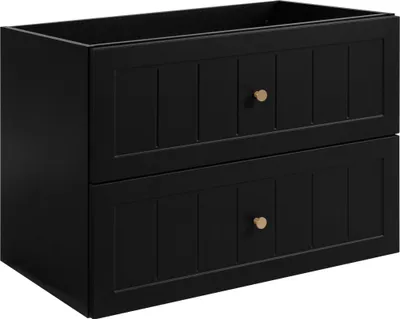 Immagine prodotto di Mobiletto lavabo in stile classico, nero, 80 x 57 x 46 cm