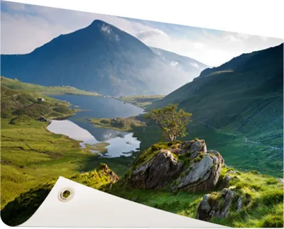Produktbild von Gartenposter - 120x80 cm - Landschaft in Wales  - Modernes Wandbilder - Natur