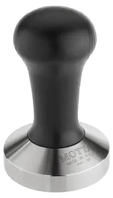 Produktbild von Kaffeetamper aus Edelstahl mit Holzgriff Motta, 53 mm – Schwarz