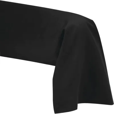 Image de Housse de coussin pour rouleau cervical, 45 x 185 cm, noire, 100% coton, 57 fils