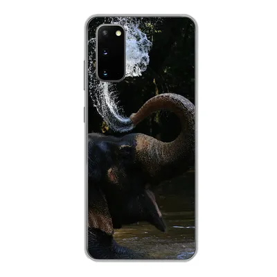 Produktbild von MuchoWow® Handyhülle Schutzhülle Hülle für Samsung Galaxy S20 Elefant - Wasser - Rüssel - Tiere - Natur Silikon Softcase Handy Hülle - Bild