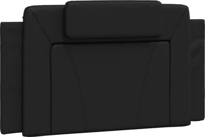 Image de Coussin de tête de lit Viana noir 100 cm similicuir
