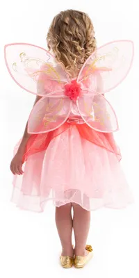 Produktbild von Little Adventures Schmetterlingsfee Kostüm für Kinder 5-7 Jahre - Verkleidungskleid
