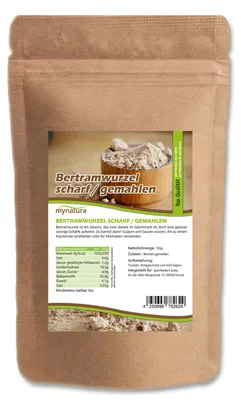 Produktbild von Mynatura Bertramwurzel - gemahlen - scharf ab 100g - 250g