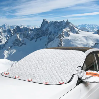 Produktbild von Frontscheibenabdeckung Scheibenabdeckung Auto Winter Ultra-Dick Windschutzscheibenabdeckung mit 2 Spiegelabdeckungen, Faltbare, Eisschutzfolien fš¹r Auto Schnee, Frost, Sonne