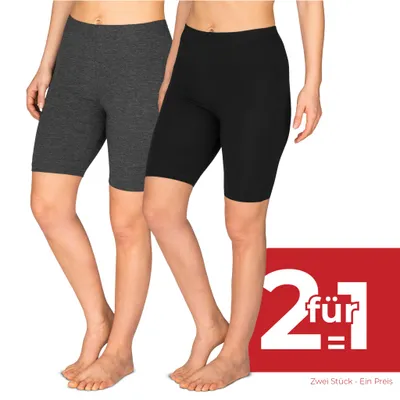 Immagine prodotto di SES Short cycling shorts ladies 2-pack black/anthracite 32/34 made of Cotone/Comfortable ladies cycling shorts/Cycling shorts ladies Cotone with perfect fit/Suitable as cycling shorts ladies short for dresses
