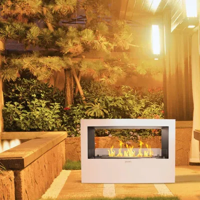 Produktbild von Dmora Bioethanol-Kamin Dspedalier 30x100x70h cm Weiß