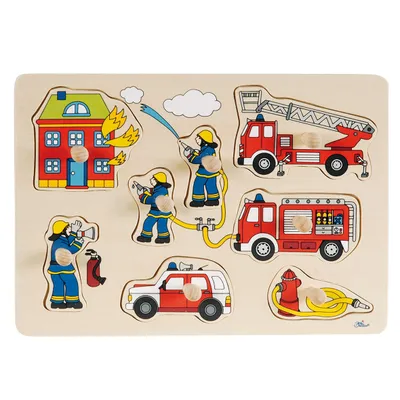 Image de Goki Noppenpuzzel Brandweer