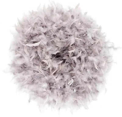 Produktbild von Federkranz Dekokranz FEDERN taupe hellgrau D. 40-45cm CreaFlor Home